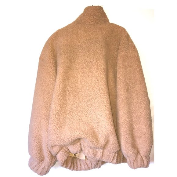 NWT - Pretty Little Thing Borg Pocket Front Coat - Picture 4 of 8